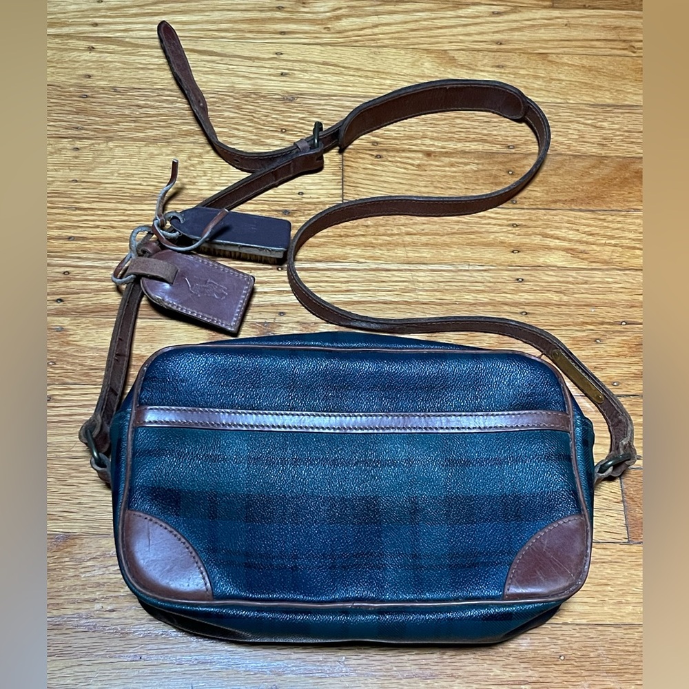 Vintage Polo Ralph Lauren Blackwatch Plaid Shoulder Bag